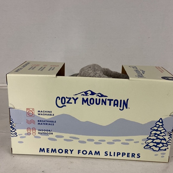 Cozy Mountain Large Women’s Fairisle Knit Clog Grey Size M (7-8) - Picture 4 of 4